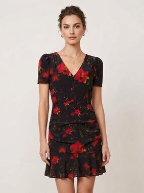 Milly Women’s Floral Silk Dress Size 4